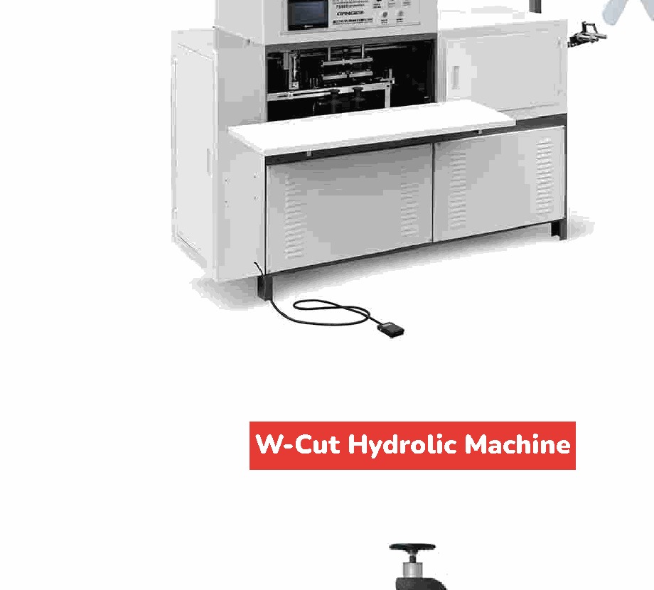 Double handle and W-cut hydraulic bag machines